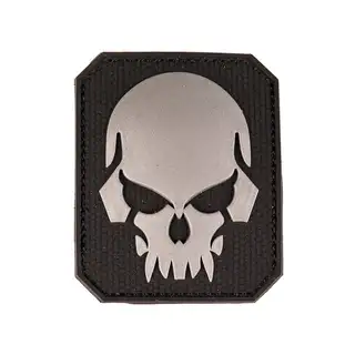 Нашивка на липучці Sturm Mil-Tec Skull Patch PVC 3D (Large) Black