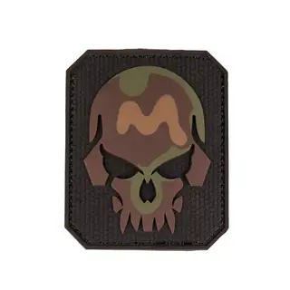 Нашивка на липучці Sturm Mil-Tec Skull Patch PVC 3D (Large) Green Camo