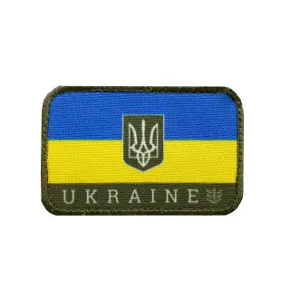Нашивка на липучці Ukrainian flag PROF1Group Синьо-жовтий