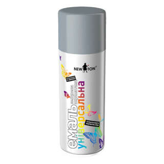 NEW TON Емаль універсальна 7046 сірий мат., в аер. упаковці, 400 мл