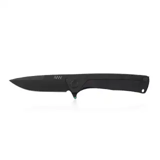 Ніж складний ANV Knives Z100 (DLC, Liner lock, G10 Black, Plain edge) Black