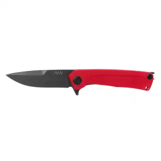Ніж складний ANV Knives Z100 (DLC, Liner lock, G10 Red, Plain edge) Red
