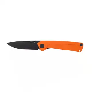 Ніж складний ANV Knives Z200 (DLC, Liner lock, G10 Orange, Plain edge) Orange