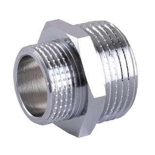 Ніпель SOLOMON 3/4″х1″ ЗЗ хром 8208, Solomon