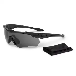 Окуляри захисні балістичні ESS Crossblade One Black with Smoke Gray Lense Black, ESS®