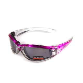 Очки защитные с уплотнителем Global Vision FlashPoint Pink-Silver (silver mirror) зеркальные серые