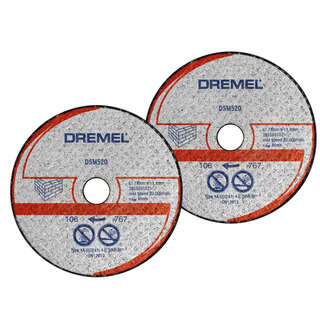 Круг відрізний по бетону Dremel DSM520, 77х11.1 мм, 2 шт