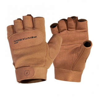 Рукавиці тактичні безпалі Pentagon Duty Mechanic 1/2 Gloves Coyote, Coyote