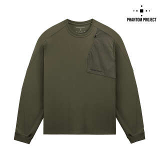 Phantom Project/M-Tac футболка Long Zipper combo Cotton Nylon Ranger Green