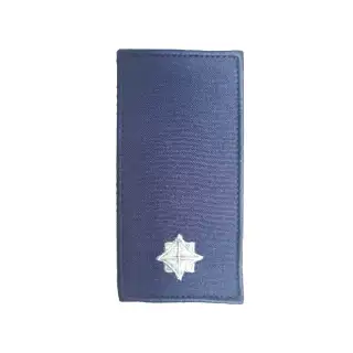 Погон вишитий ДСНС Молодший лейтенант на липучці Dark Navy