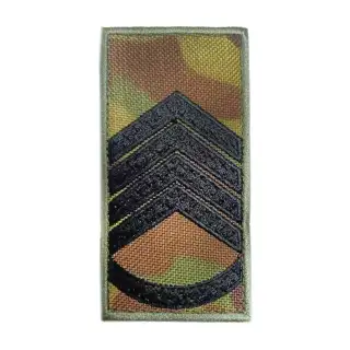 Погон вишитий Головний сержант на липучці Multicam