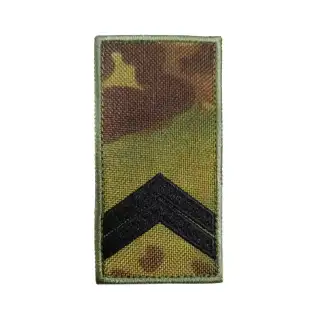 Погон вишитий Капрал на липучці Multicam