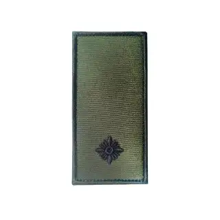 Погон вишитий Молодший лейтенант на липучці Olive
