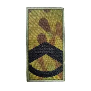Погон вишитий Штаб-сержант на липучці Multicam