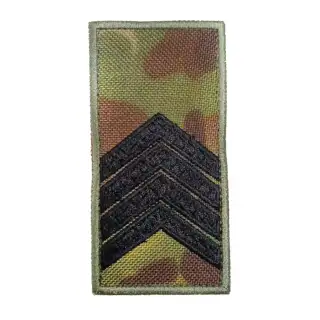 Погон вишитий Старший сержант на липучці Multicam