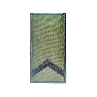 Погон вишитий Старший солдат на липучці Olive