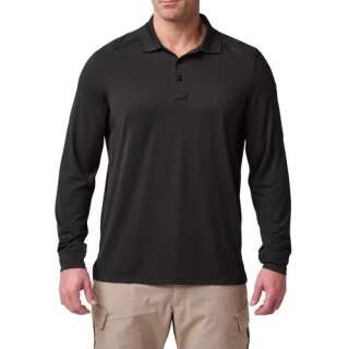 Поло з длинным рукавом 5.11 ® Helios, Black, 5.11 Tactical