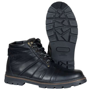 Напівботинки BOXX шкіряні зимові з хутром, Black