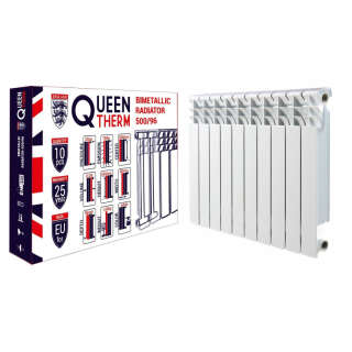 Радиатор биметаллический секционный QUEEN THERM 500/96 (кратно 10)