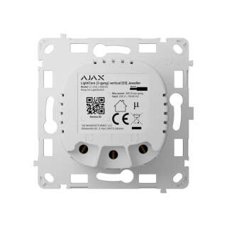 Реле Ajax LightCore (2-gang) vertical для двухклавишного выключателя