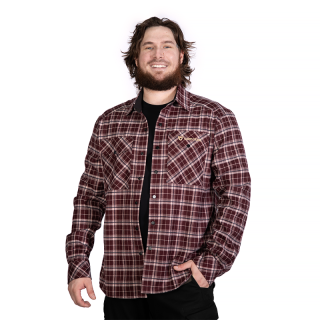 Сорочка “Буревій” Burgundy Check 9307