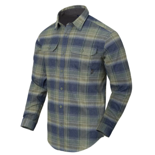 Сорочка Helikon-Tex GREYMAN SHIRT - Клітинка Оливково-синій, XXL