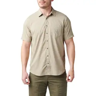 Сорочка тактична 5.11 Aerial Short Sleeve Shirt Khaki