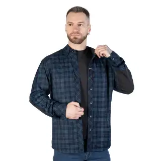 Сорочка "Тайфун" Teal/Navy 9581