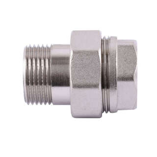 Сгон-американка прямой PROFESSIONAL 3/4″ НИКЕЛЬ QP160, Quality Professional
