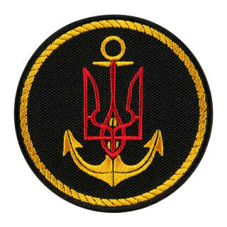 Шеврон Берегові війська ВМС трезуб червоний