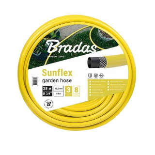 Шланг для полива SUNFLEX 3/4″- 25м Bradas Польша желтый WMS3/425, BRADAS