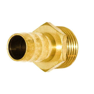 Штуцер 1/2″Н 20мм латунный LU3J2S OPTIMUM