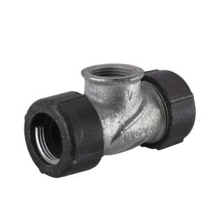 З'єднання зажимне потрійне 1/2″(Ø20мм)х1/2″В чавунне QТ Gebo