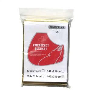 Рятувальна термоковдра з фольги 160 х 210 см