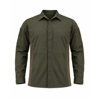 Тактическая рубашка Vik-Tailor с липучкой Velcro, Olive, 52-54/5, VIK-TAILOR