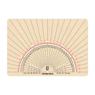 Транспортир тактичний Ecopybook Protractor Multi