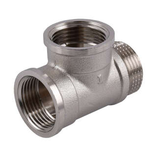 Трійник 1″ВВЗ нікельований NT554S OPTIMUM