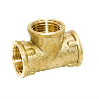 Тройник 3/4″ВВВ латунный LT441S OPTIMUM
