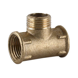 Тройник латунный 1/2″ВР х 1/2″НР х 1/2″ВР литейный 211Б, !NoName