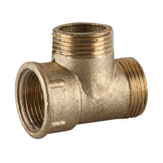 Тройник латунный 3/4″ВР х 3/4″НР х 3/4″НР литейный 209Б, !NoName