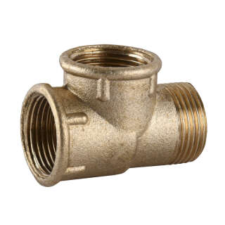 Трійник латунний 3/4″ВР х 3/4″ВР х 3/4″ЗР ливарний 210Б