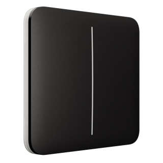 Выключатель Ajax LightSwitch 2-gang Black двухклавишный