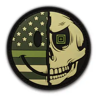 Нашивка 5.11 Mr Happy Drab Patch (GREEN), 5.11 ®