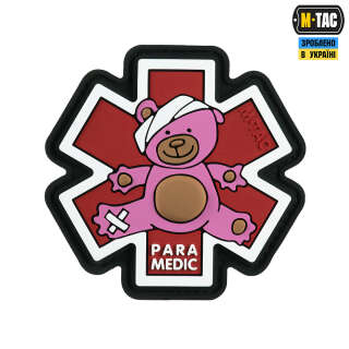 M-Tac нашивка Paramedic Медвідь (PVC) Pink/Black
