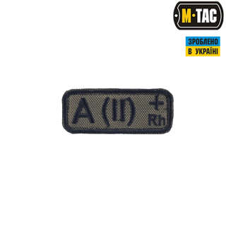 M-Tac нашивка група крові A(II) Rh+ олива
