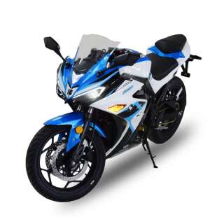 Електроскутер TV6 mid-drive Wuxi Electric 3000W 72V 60Ah white & blue