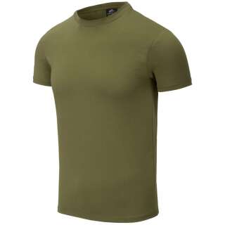 Футболка з органічної бавовни Organic Cotton T-Shirt Slim, US Green, Helikon-Tex