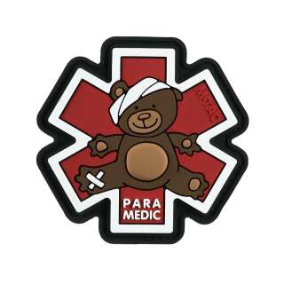 M-Tac нашивка Paramedic Медвідь (PVC) Bronze/Black